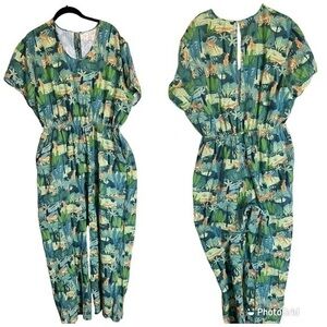 ▶️ World Market ◀️ Safari Jungle Print Jumpsuit Large / Extra Large